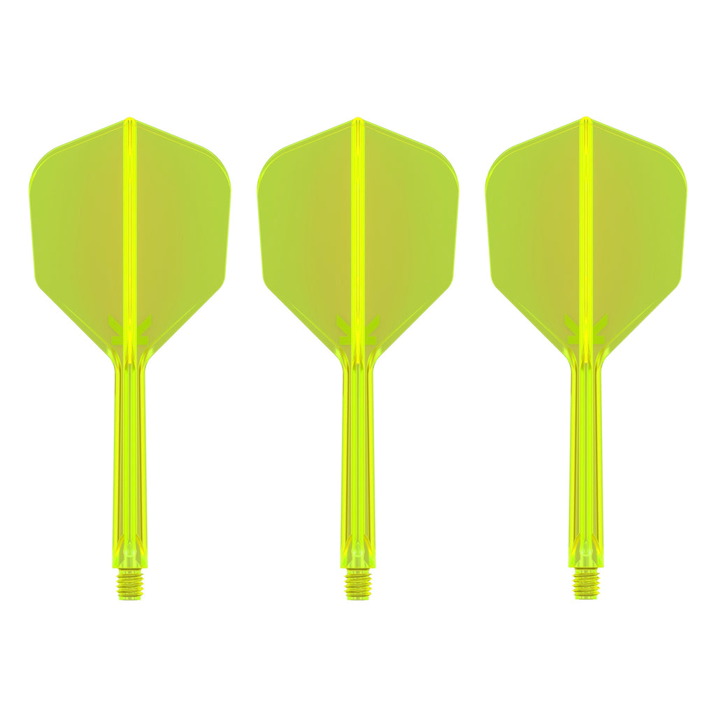 TARGET - K-FLEX All-In-One Moulded Flights NO6 Size - Neon Yellow