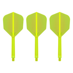 TARGET - K-FLEX All-In-One Moulded Flights NO6 Size - Neon Yellow