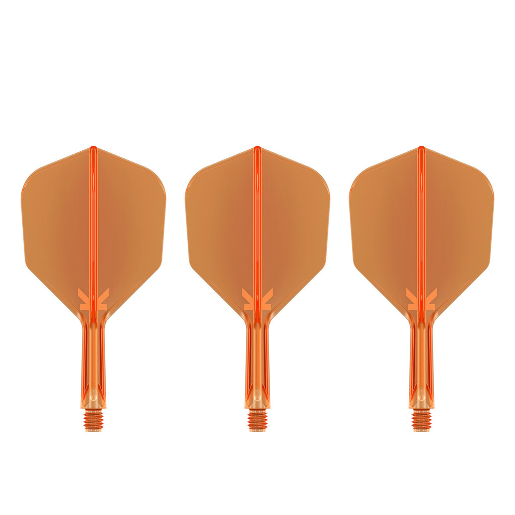 TARGET - K-FLEX All-In-One Moulded Flights NO6 Size - Neon Orange