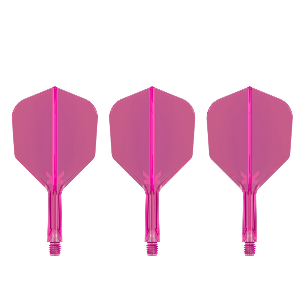 TARGET - K-FLEX All-In-One Moulded Flights NO6 Size - Neon Pink