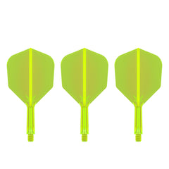 TARGET - K-FLEX All-In-One Moulded Flights NO6 Size - Neon Yellow