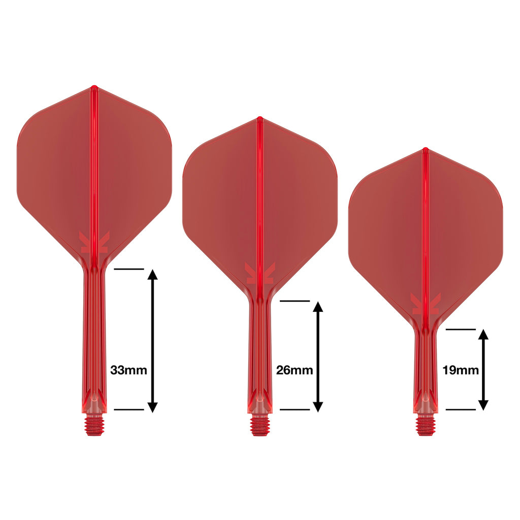 TARGET - K-FLEX All-In-One Moulded Flights NO2 Size - RED