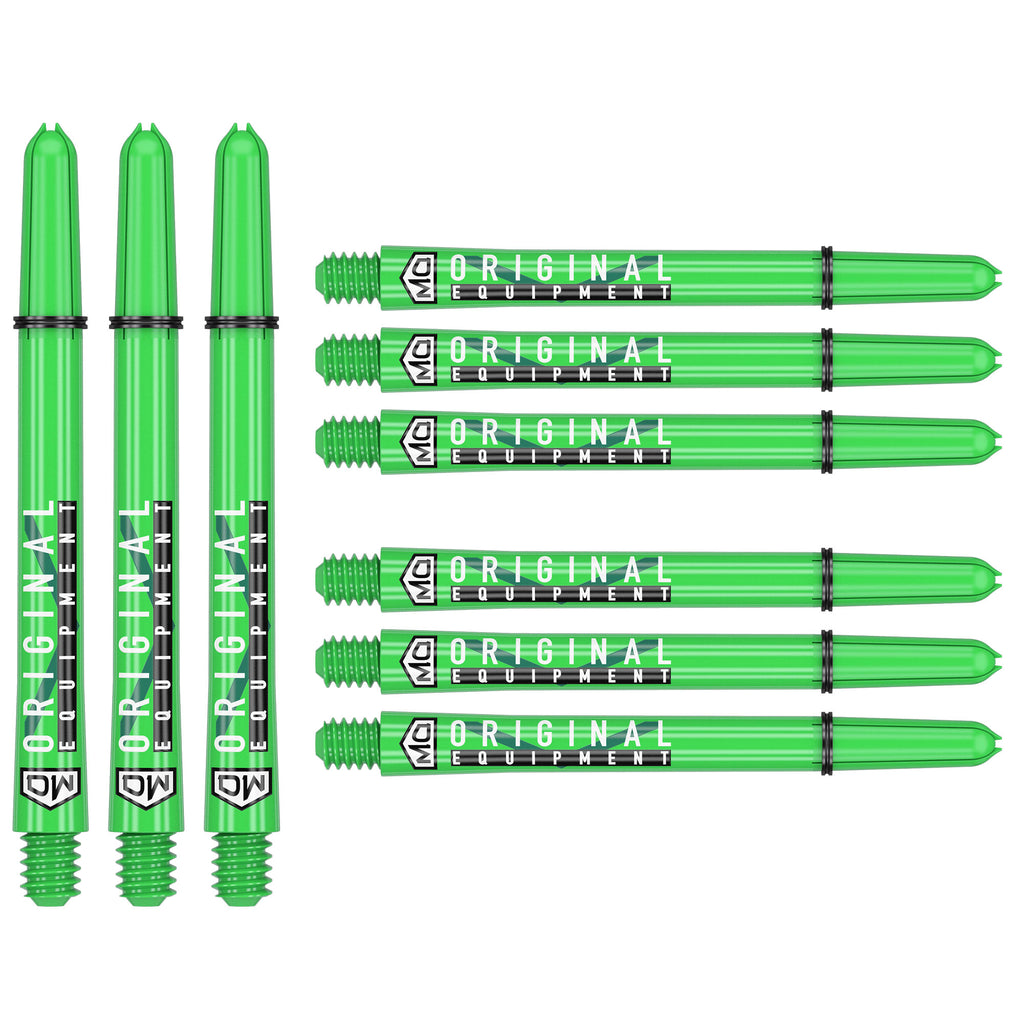 DART WORLD - Clinch Darts Shafts 3PK - LIME GREEN