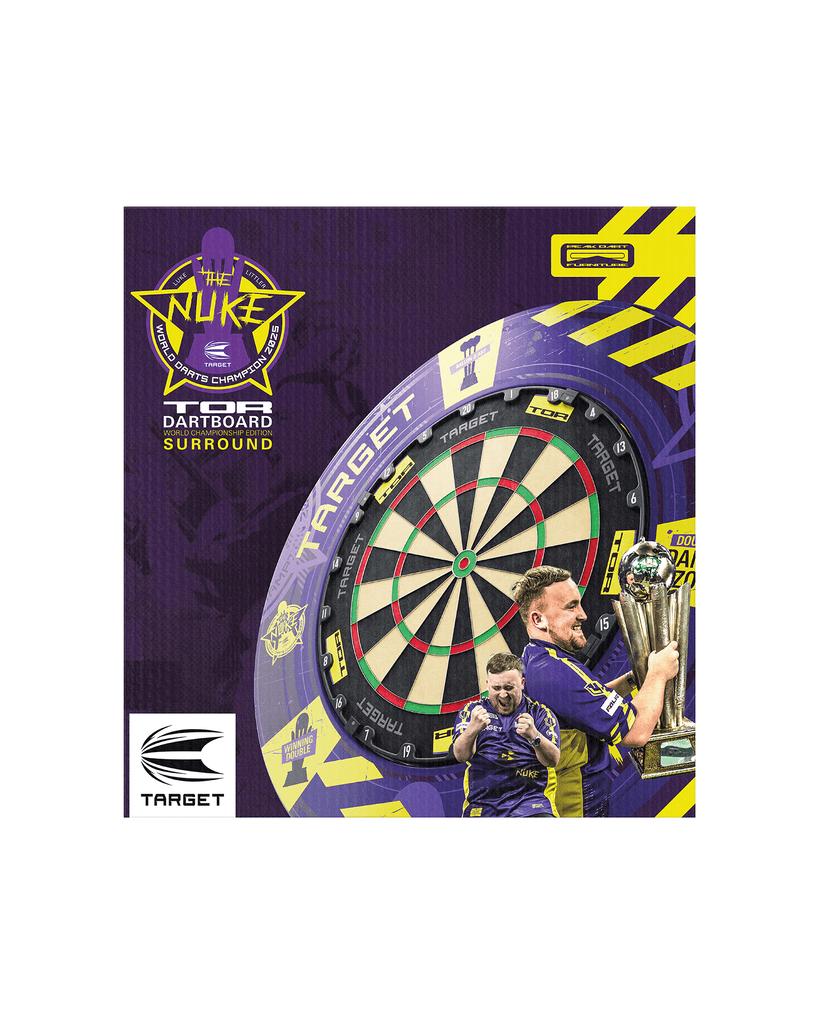 Luke Littler World Champion Edition Dartboard and Surround Outer Box