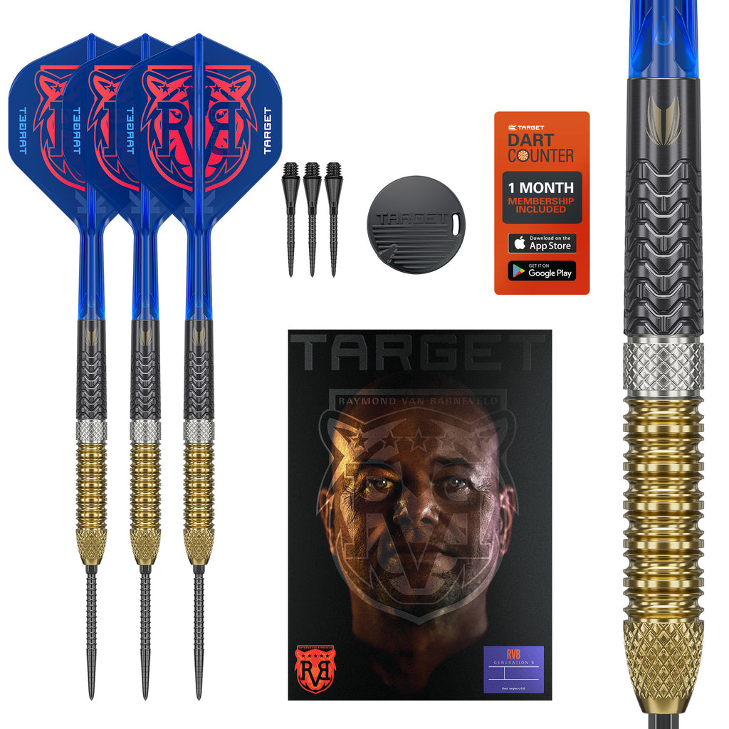 TARGET - 23g - RVB GEN 6 - Steel Tip Swiss Point - 95% Tungsten Darts