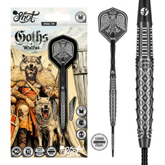 SHOT - Goths WULFAZ Dart Set - 90% Tungsten - Turbo Point - 23g