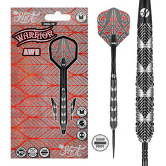 SHOT - 23g - Warrior AWE Turbo Point Darts Set - 90% Tungsten