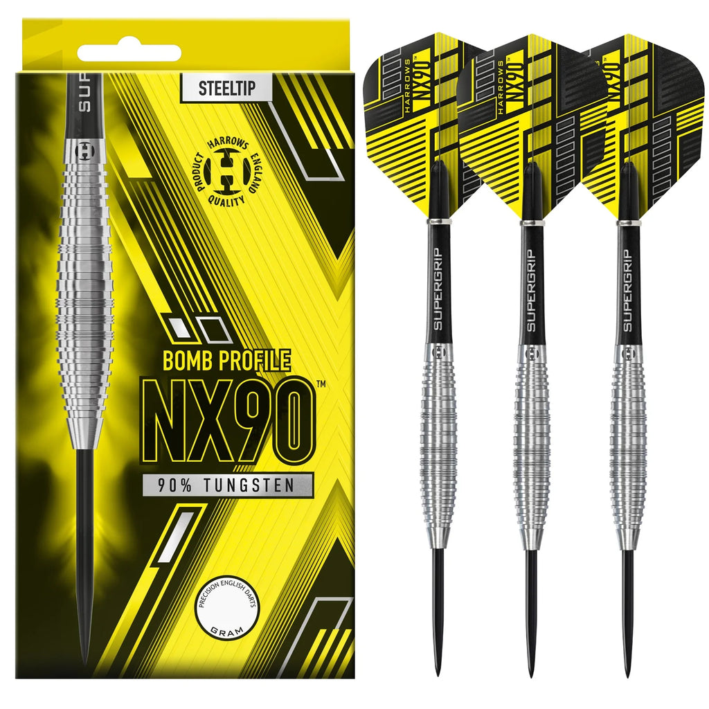 HARROWS - NX90 BOMB Darts - 90% Tungsten - 25g