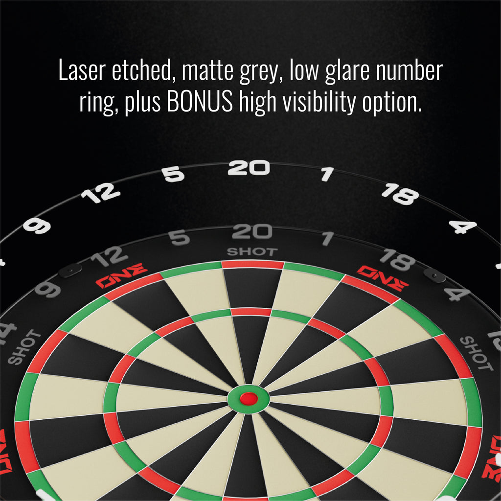 SHOT - ONE Dartboard  - Tournament Grade MGX Sisal