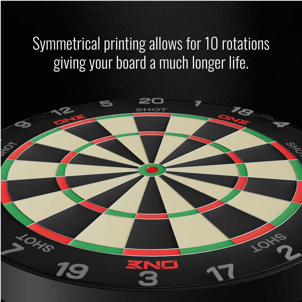 SHOT - ONE Dartboard  - Tournament Grade MGX Sisal