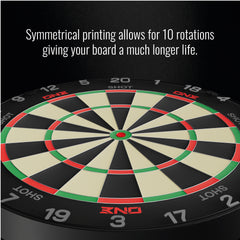 SHOT - ONE Dartboard  - Tournament Grade MGX Sisal