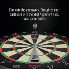 SHOT - ONE Dartboard  - Tournament Grade MGX Sisal