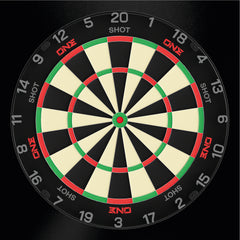 SHOT - ONE Dartboard  - Tournament Grade MGX Sisal