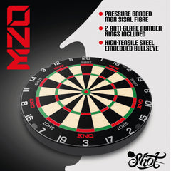 SHOT - ONE Dartboard  - Tournament Grade MGX Sisal
