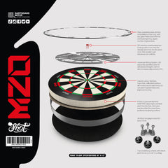 SHOT - ONE Dartboard  - Tournament Grade MGX Sisal