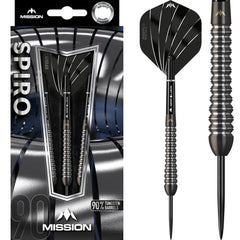 MISSION - Spiro Darts - 90% Tungsten - Black Graphite PVD 22/24g