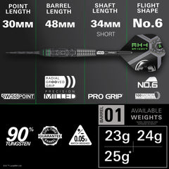 PRE ORDER FOR 11/11/25 - TARGET x STAR WARS - 24g - Tie Fighter - Steel Tip Swiss Point - 90% Tungsten Darts