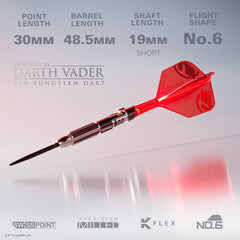 PRE ORDER FOR 11/11/25 - TARGET x STAR WARS -  Darth Vader Light Sabre 24g - LIMITED EDITION - Steel Tip Swiss Point - 95% Tungsten Darts