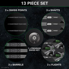 PRE ORDER FOR 11/11/25 - TARGET x STAR WARS - 24g - Tie Fighter - Steel Tip Swiss Point - 90% Tungsten Darts