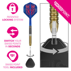 TARGET - 23g - RVB GEN 6 - Steel Tip Swiss Point - 95% Tungsten Darts