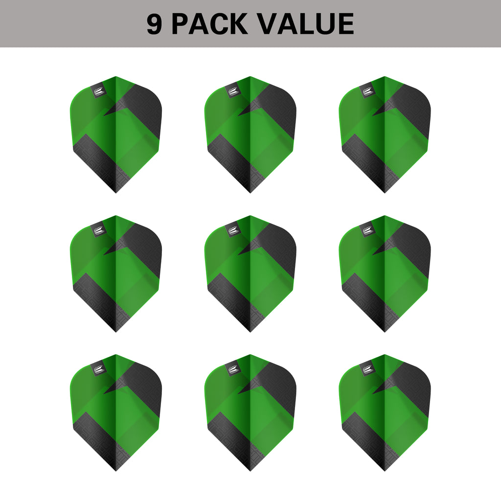 TARGET - Target TAG Green Flights - Multipack - NO6 Size - 100 Micron