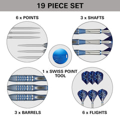 TARGET - 22g - Phil Taylor GX2 - Steel Tip Swiss Point - 95% Tungsten Darts