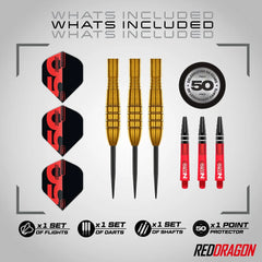 RED DRAGON - 26g Golden Virgin 5 Dart - 95% Tungsten