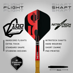 RED DRAGON - 26g Golden Virgin 5 Dart - 95% Tungsten