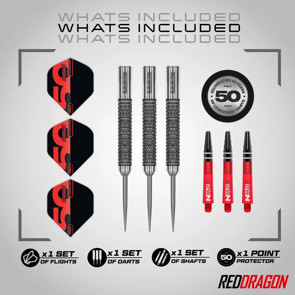 RED DRAGON - 24g Element6 B Dart - 90% Tungsten