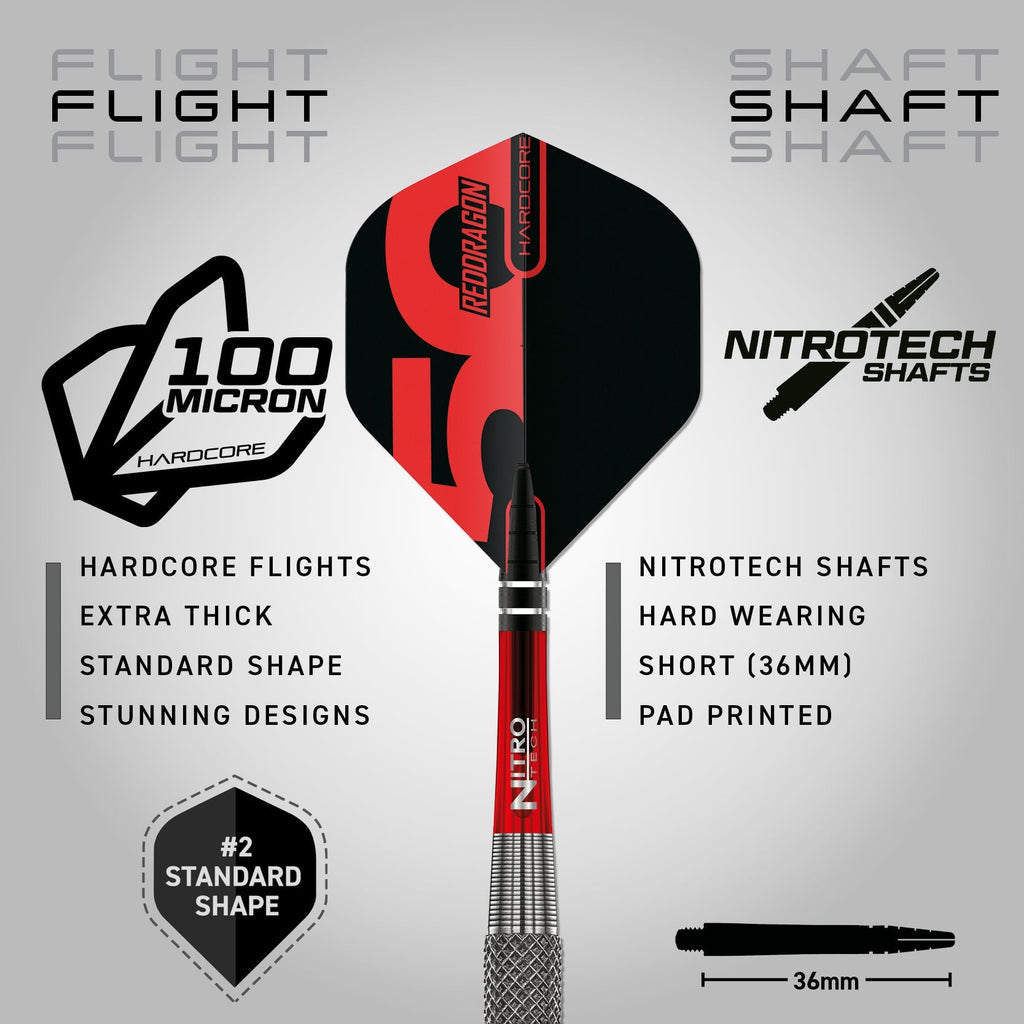 RED DRAGON - 24g Grizzly 2 Dart - 90% Tungsten