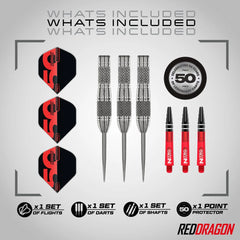 RED DRAGON - 25g Grizzly 4 Dart - 90% Tungsten