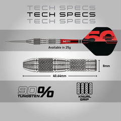 RED DRAGON - 25g Grizzly 4 Dart - 90% Tungsten