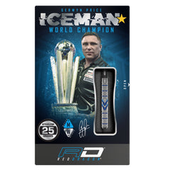 RED DRAGON - Gerwyn Price Iceman Midnight Edition Darts - 90% Tungsten - 25g
