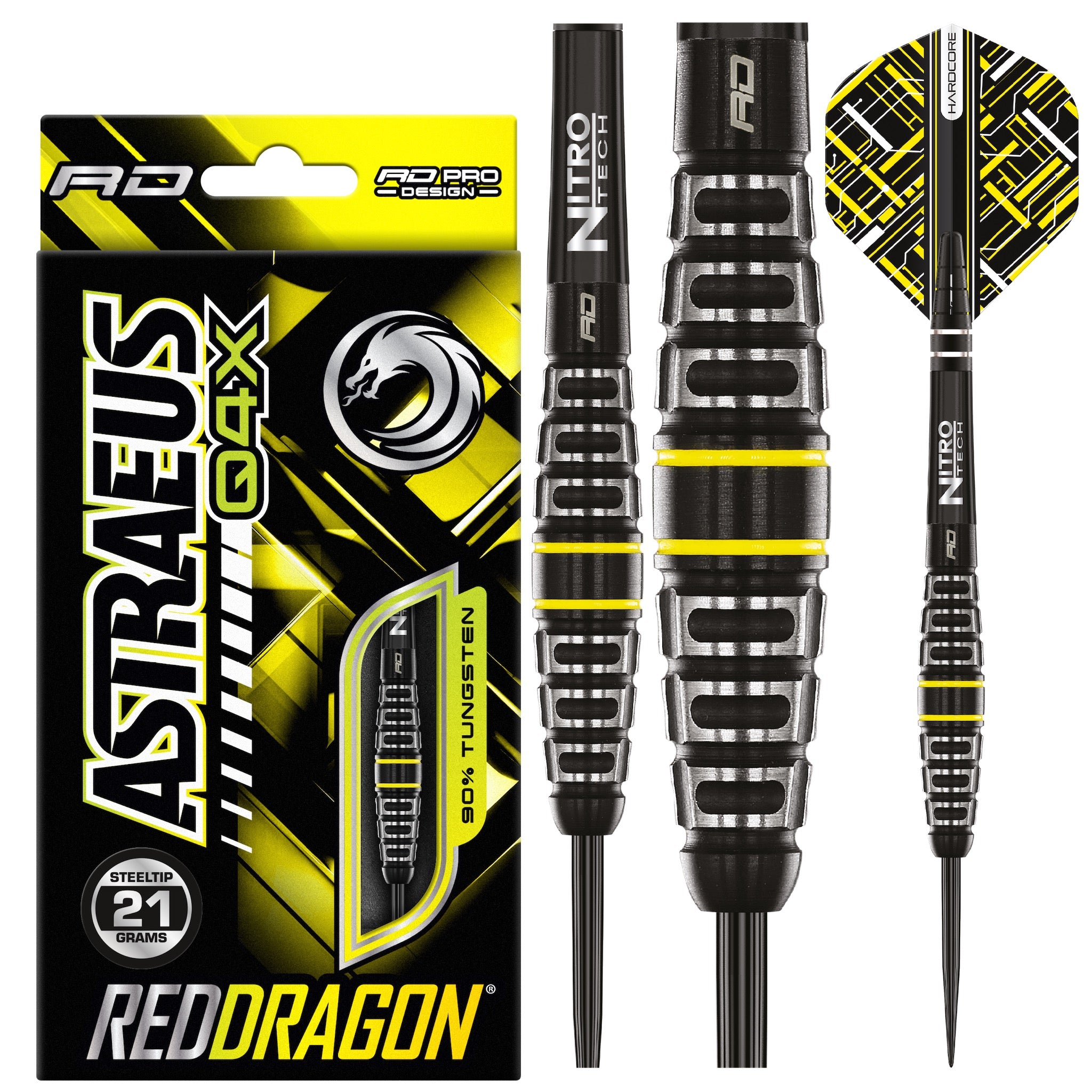 RED DRAGON - Astraeus Q4X Torpedo Darts - 90% Tungsten - 21g