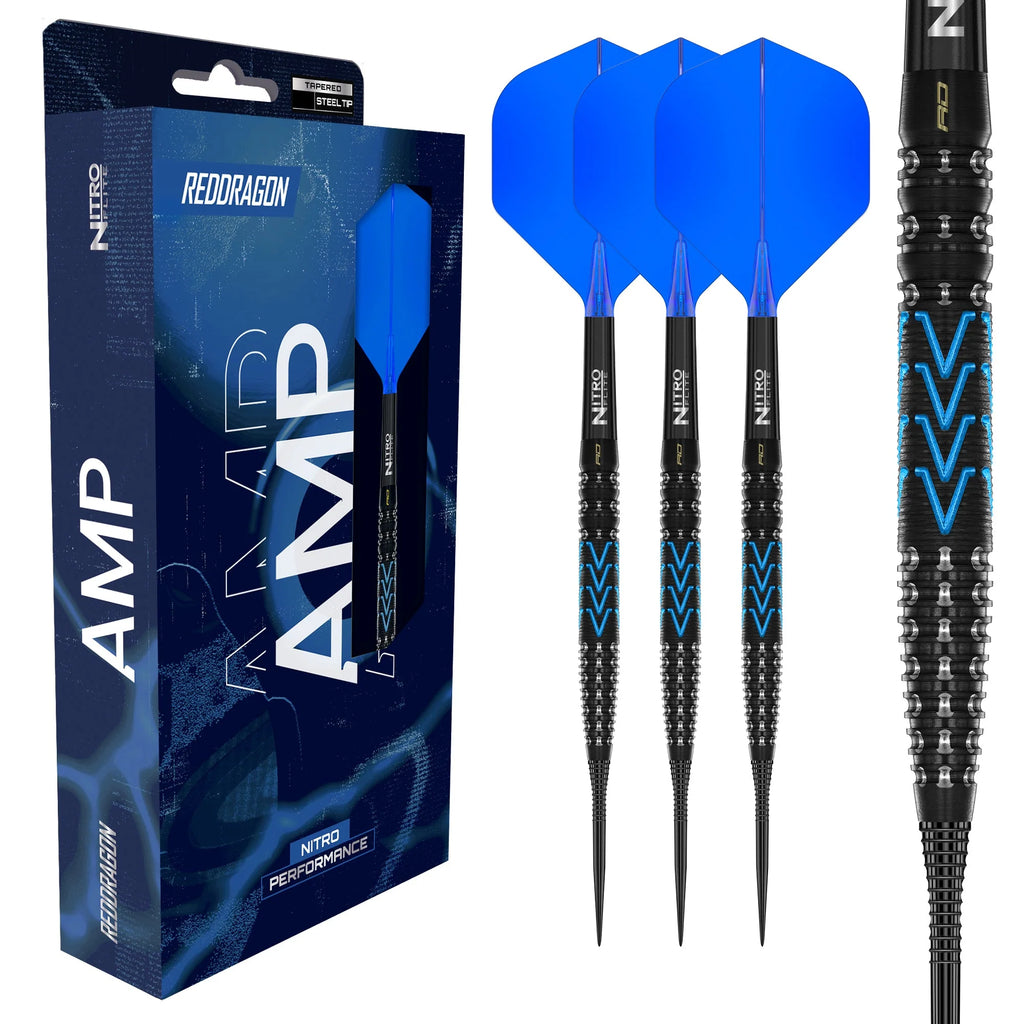 RED DRAGON - 23g AMP TAPERED Darts - 90% Tungsten