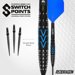 RED DRAGON - 24g Amp Switch Point Darts - 90% Tungsten