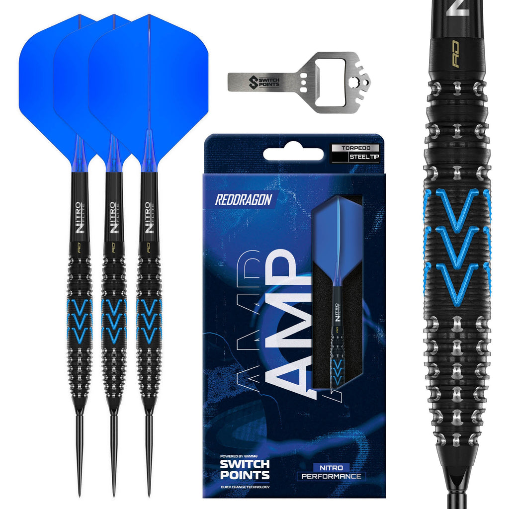RED DRAGON - 24g Amp Switch Point Darts - 90% Tungsten
