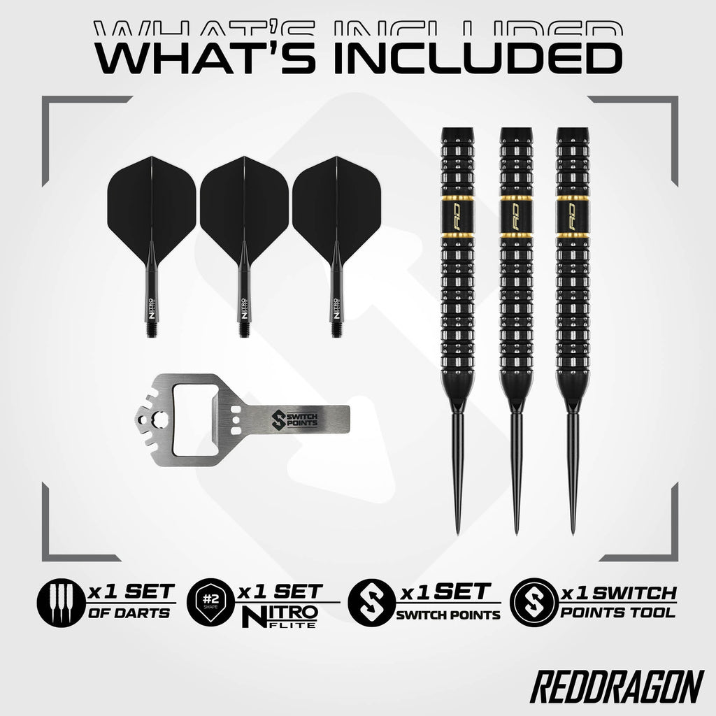 RED DRAGON - 24g Ascend Switch Point Darts - 90% Tungsten