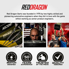 RED DRAGON - 24g Ascend Switch Point Darts - 90% Tungsten