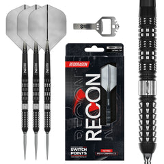 RED DRAGON - 24g Recon Switch Point Darts - 90% Tungsten