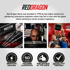 RED DRAGON - 24g Recon Switch Point Darts - 90% Tungsten