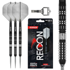 RED DRAGON - 24g Recon Switch Point Darts - 90% Tungsten