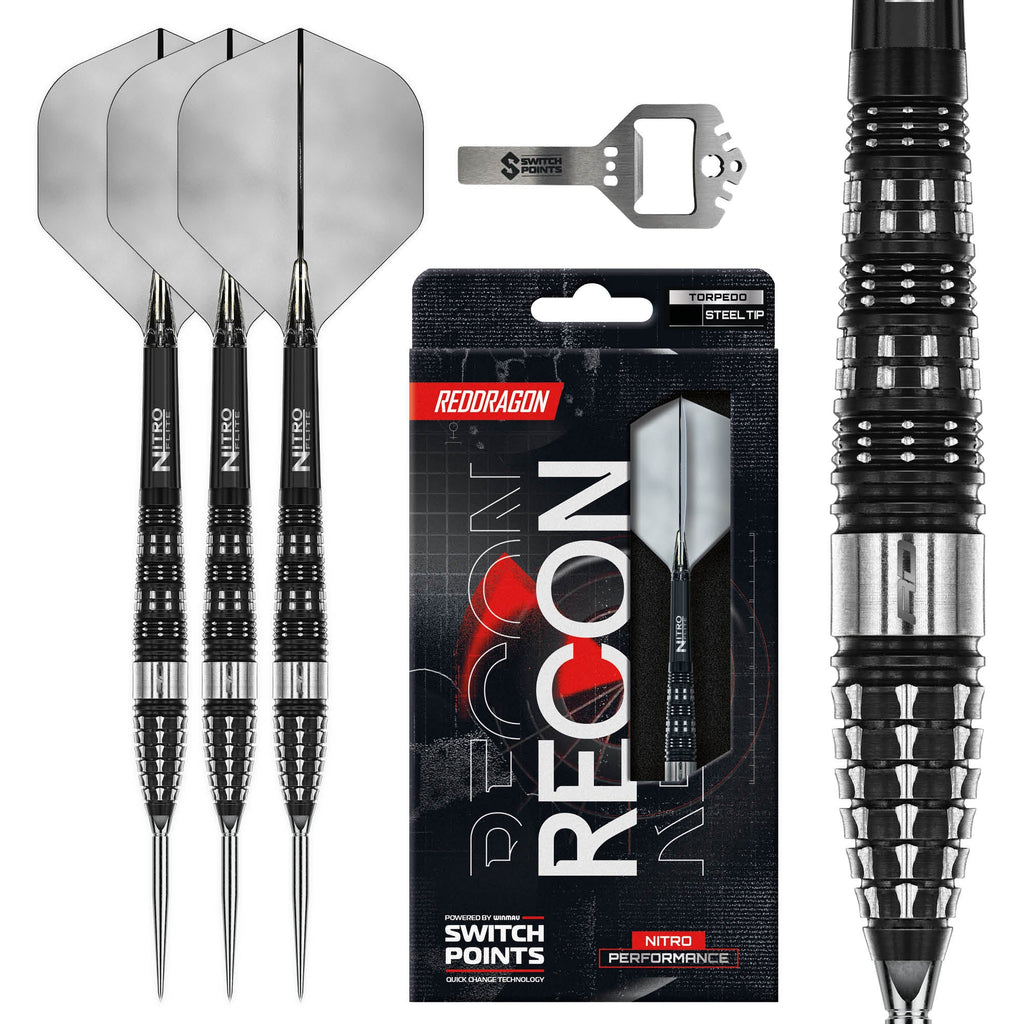 RED DRAGON - 25g Recon Switch Point Darts - 90% Tungsten