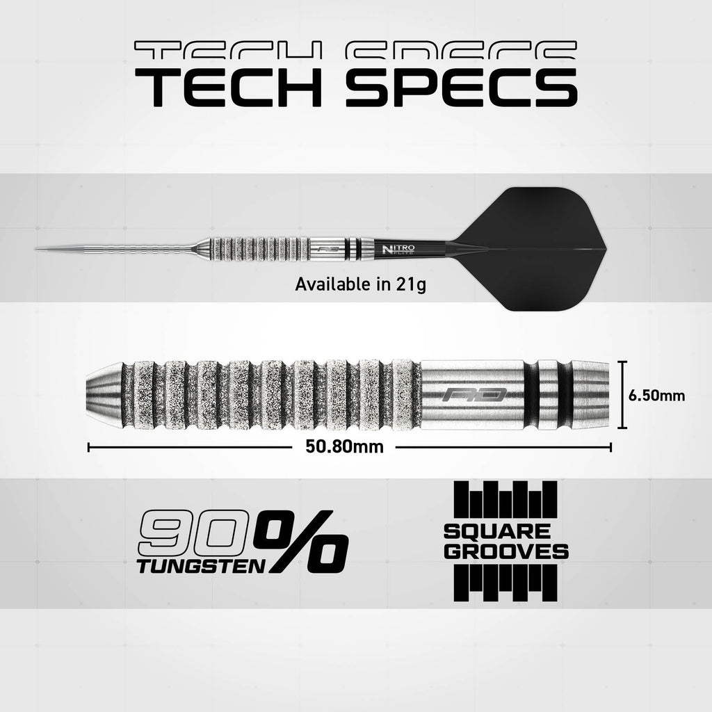 RED DRAGON - 21g Gian van Veen TE Switch Point Darts - 90% Tungsten