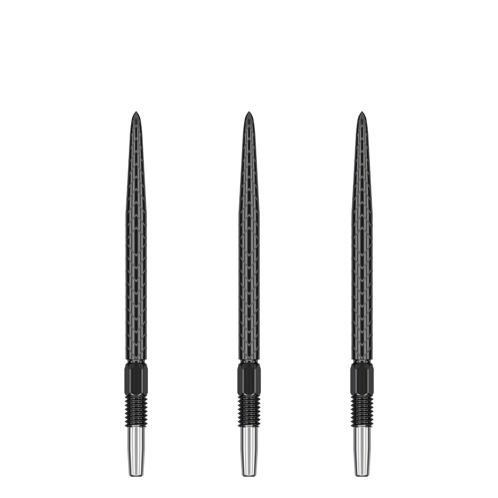 TARGET - RVE Swiss Black Dart Points 26mm, 30mm, 35mm, 40mm