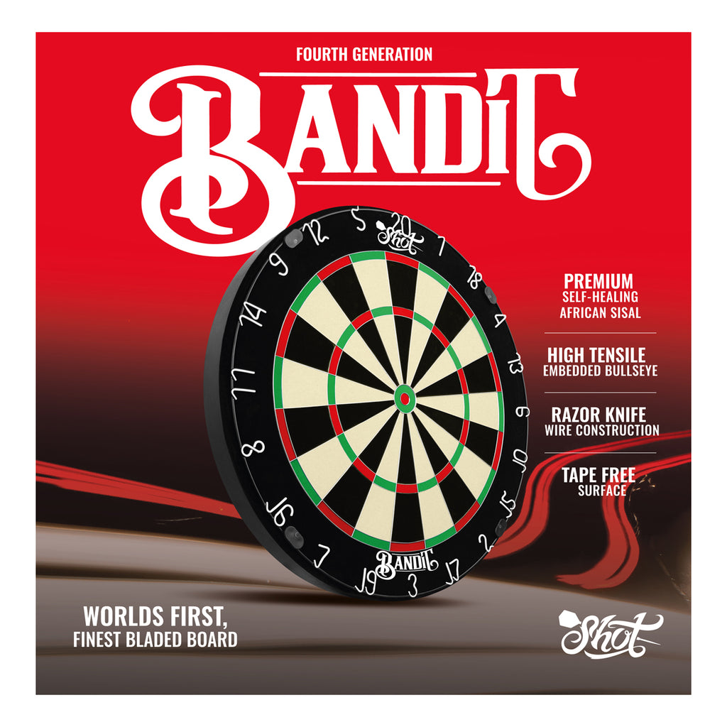 SHOT - BANDIT GENERATION 4 DARTBOARD 2024 - TOP QUALITY