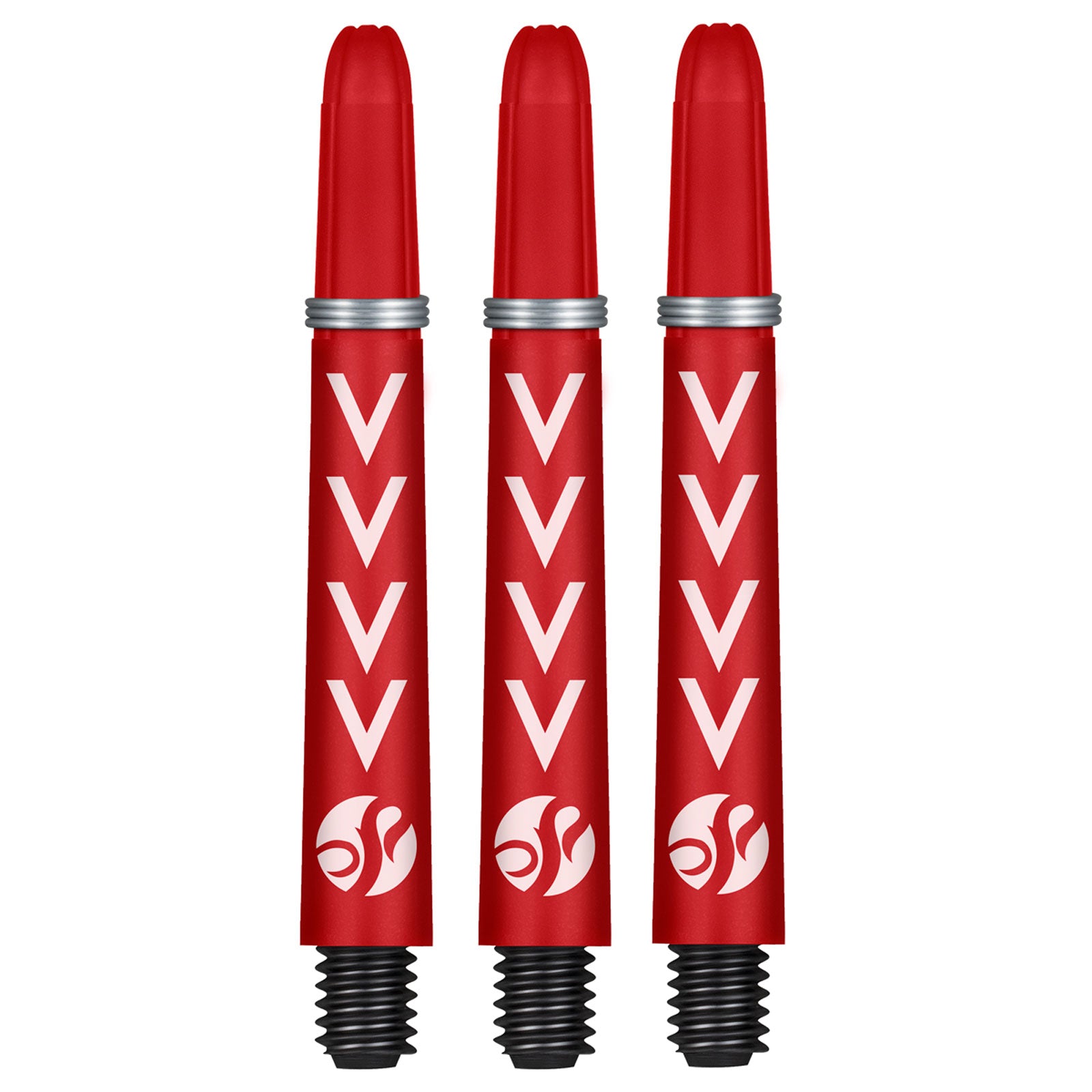 Tiges De Fléchettes Shot Koi Carbon - Rouges - Courtes (SM4108/S)