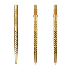 SHOT - KAPENE TURBO Threaded Steel Dart Points - 30/35/40mm - GOLD