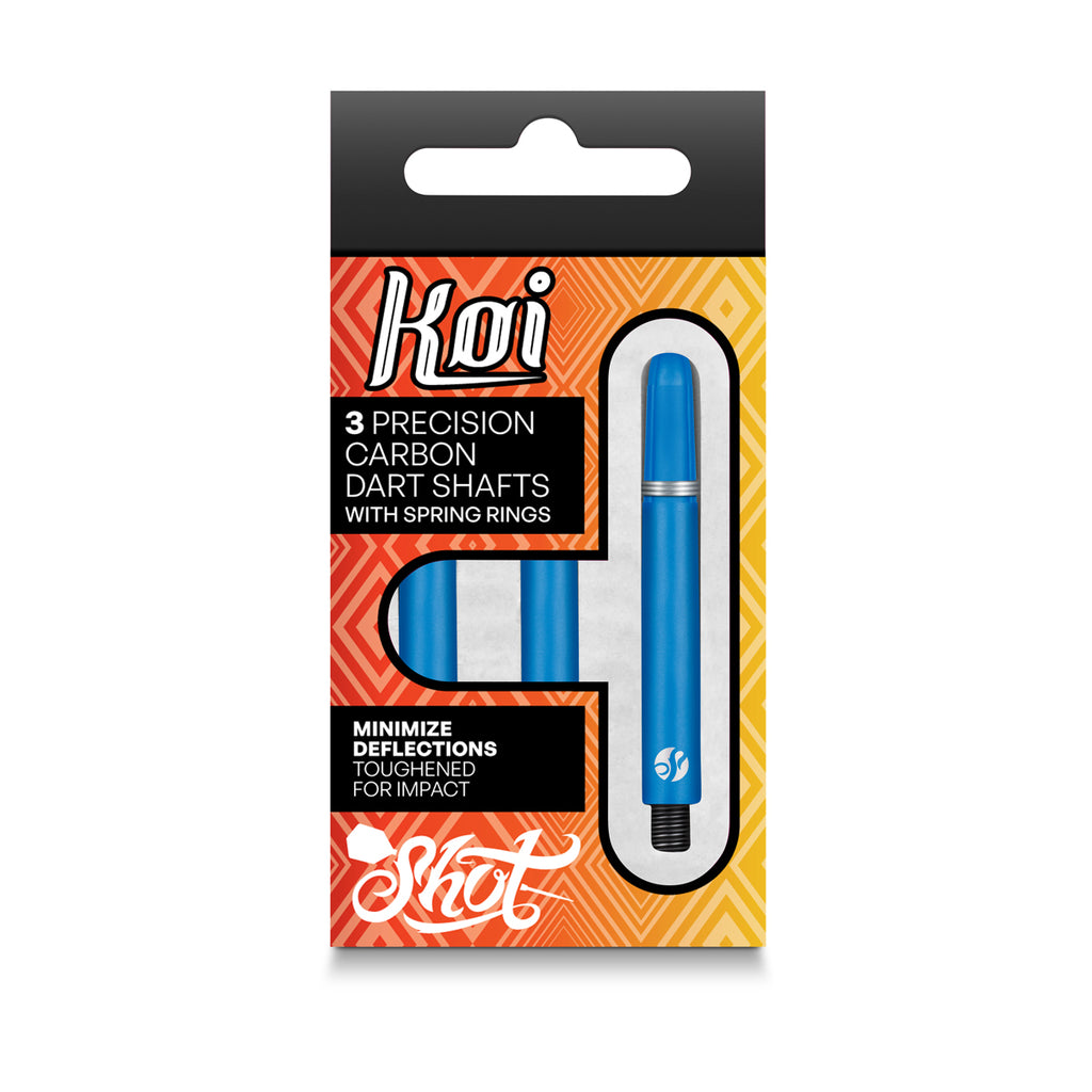 SHOT - Koi CARBON Dart Shafts - Blue