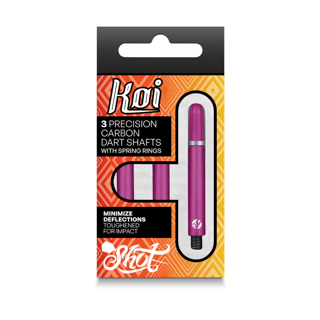 SHOT - Koi CARBON Dart Shafts - Pink